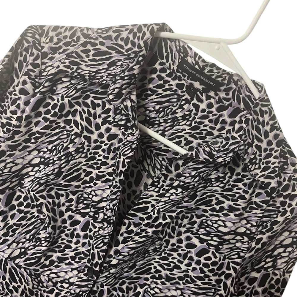 Express Design Studio Button Up Dress Size 10 - image 3